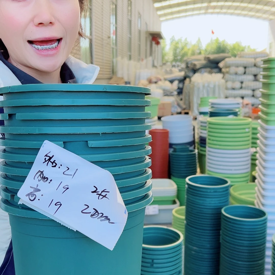 瑕疵加仑盆2#墨绿10个无托