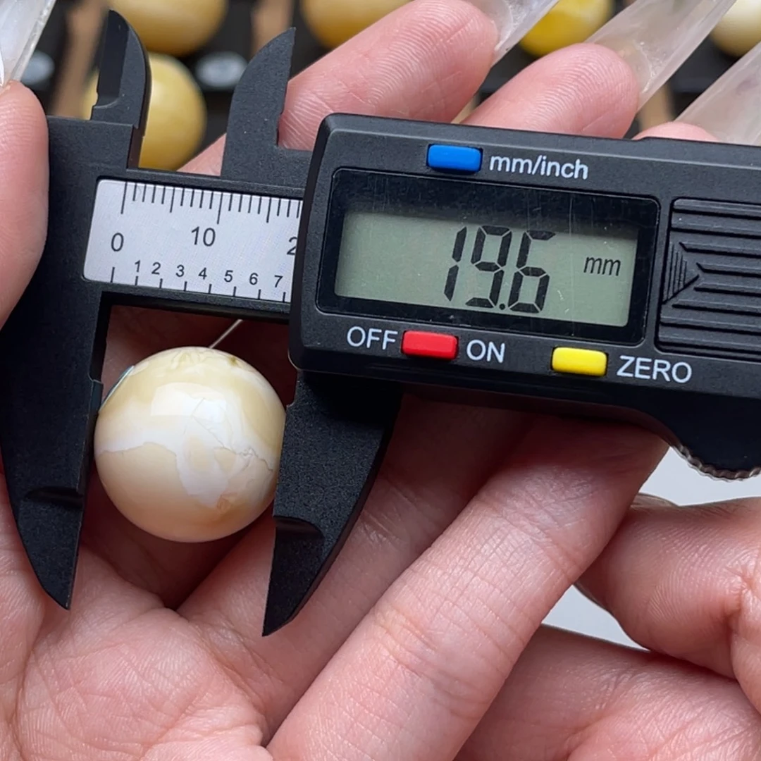 琥珀未镶嵌裸石蜜蜡圆珠微瑕