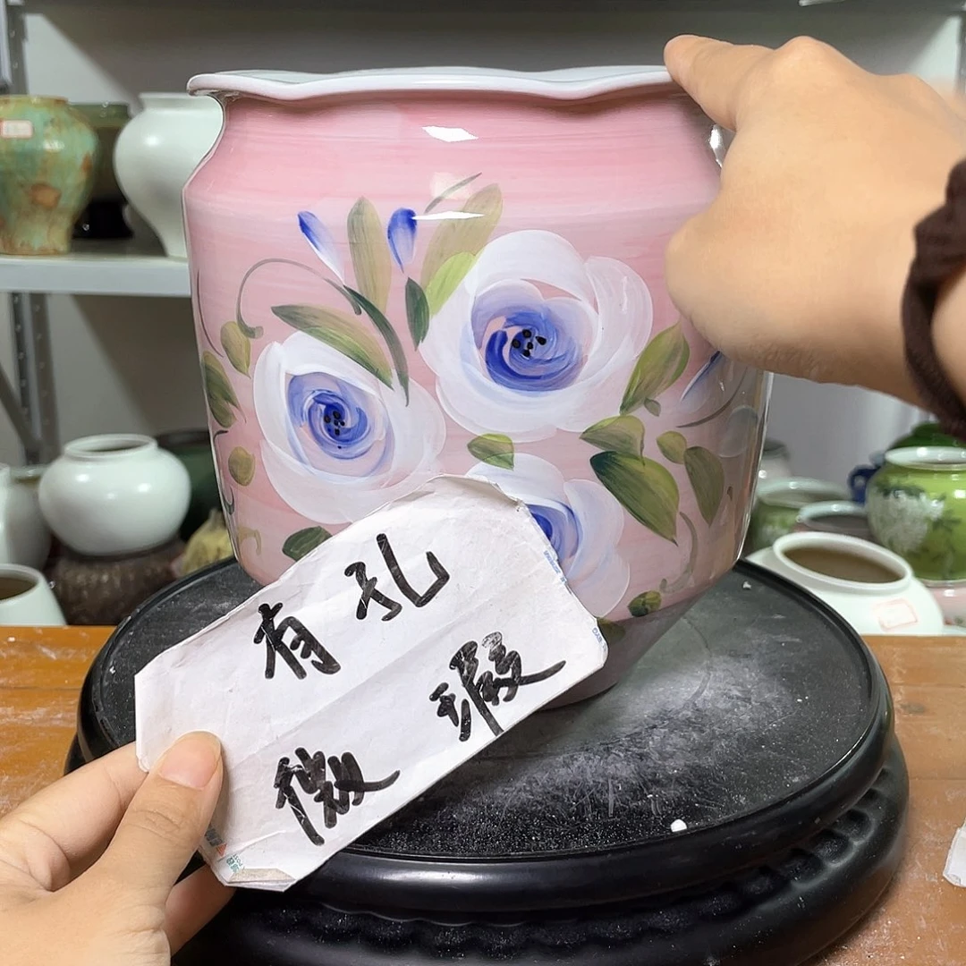 景德镇陶瓷花盆花器微瑕369