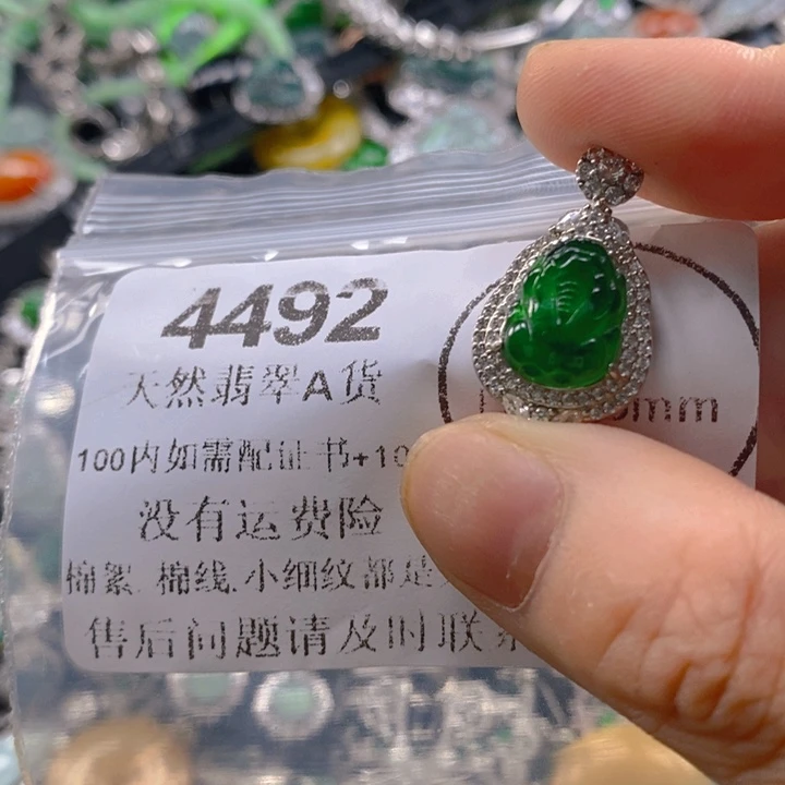 翡翠未镶嵌吊坠(不含链)