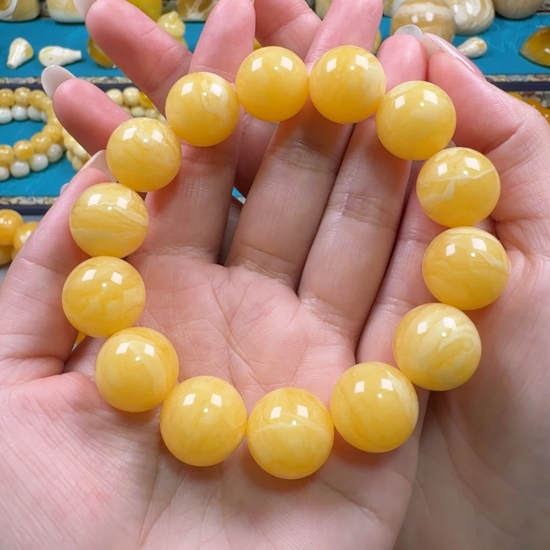 琥珀未镶嵌手链同料