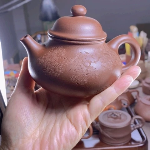 茶壶紫砂原矿底槽清容天250c c