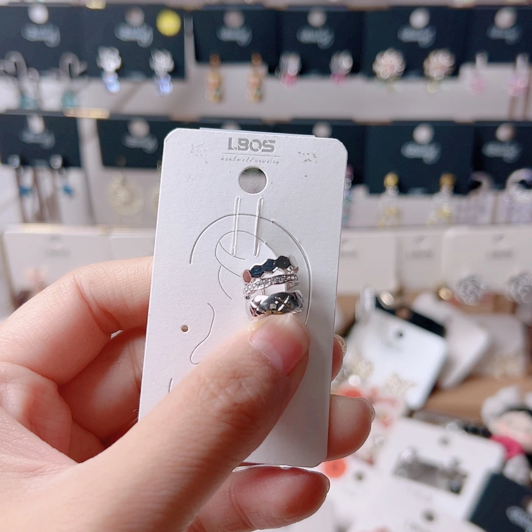 琉璃纯铜合金耳环的