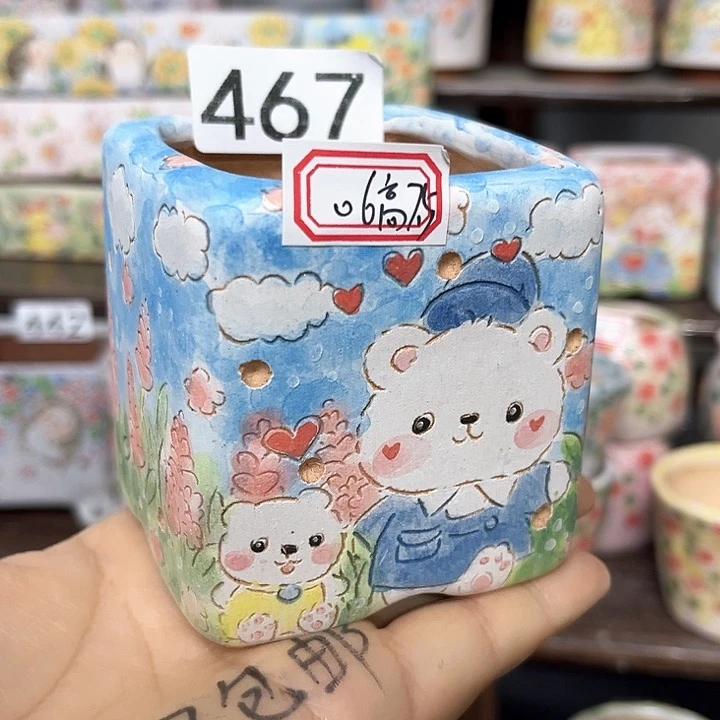 手工制作多肉花盆