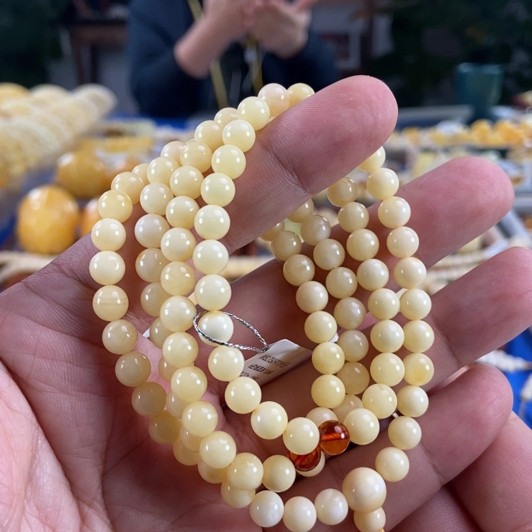 琥珀未镶嵌珠宝奇石6+浓白蜡108、19.27