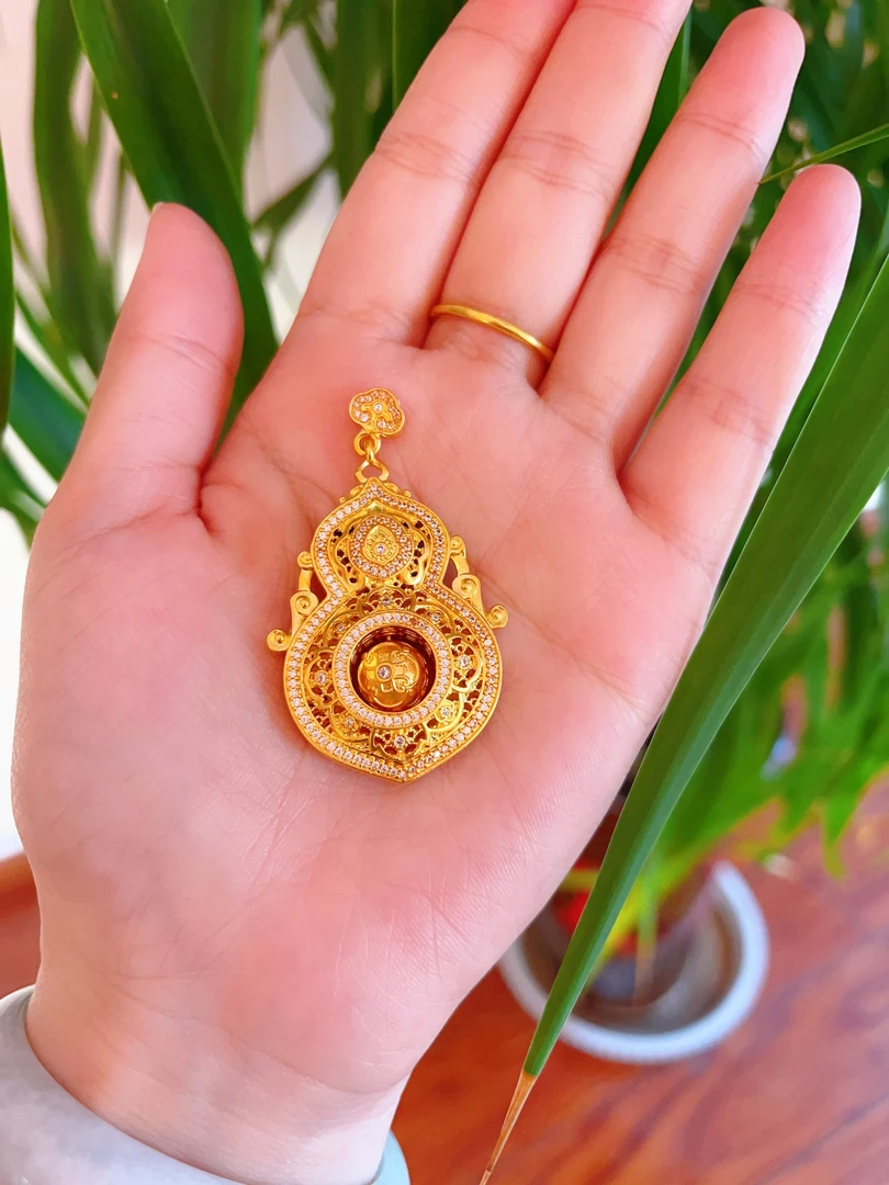 铜合金吊坠 （防敏敏）四美葫芦吊坠