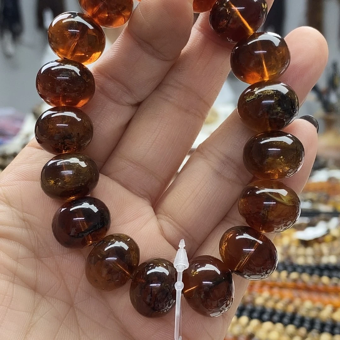 老***虎琥珀未镶嵌裸石琥珀15