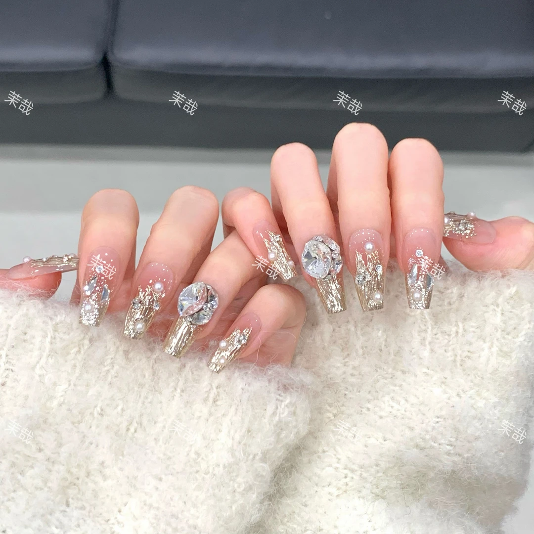 茉哉高定【施家全华/海德公主】纯手工定制美甲拆卸穿戴甲A3574 A