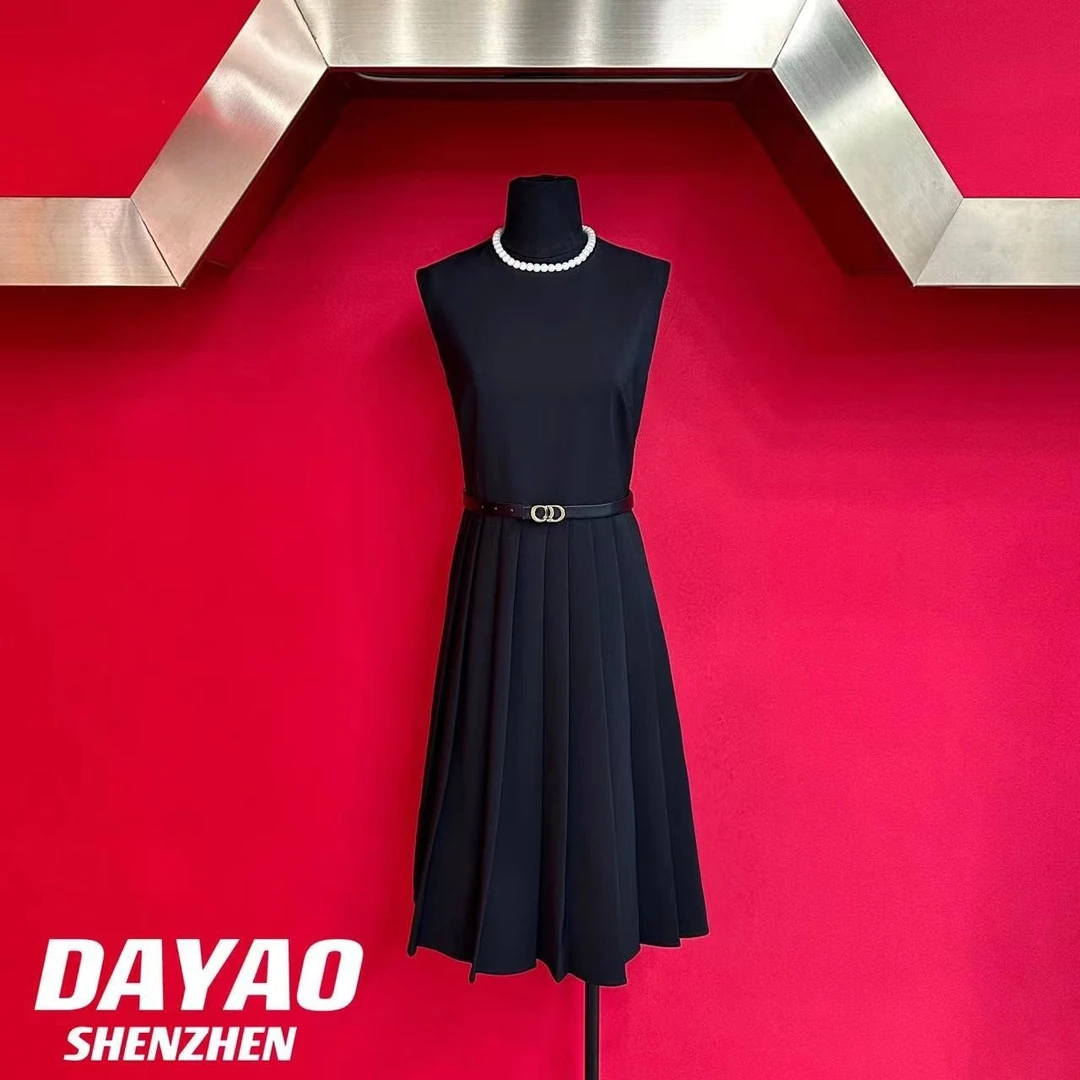 「DAYAO」 24新款百搭小黑裙丝毛气质高档连衣裙轻奢女装WY137