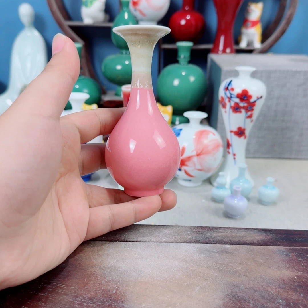 陶瓷手工小花器摆件