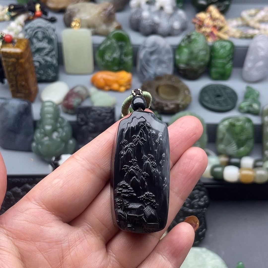 和田玉未镶嵌颈饰