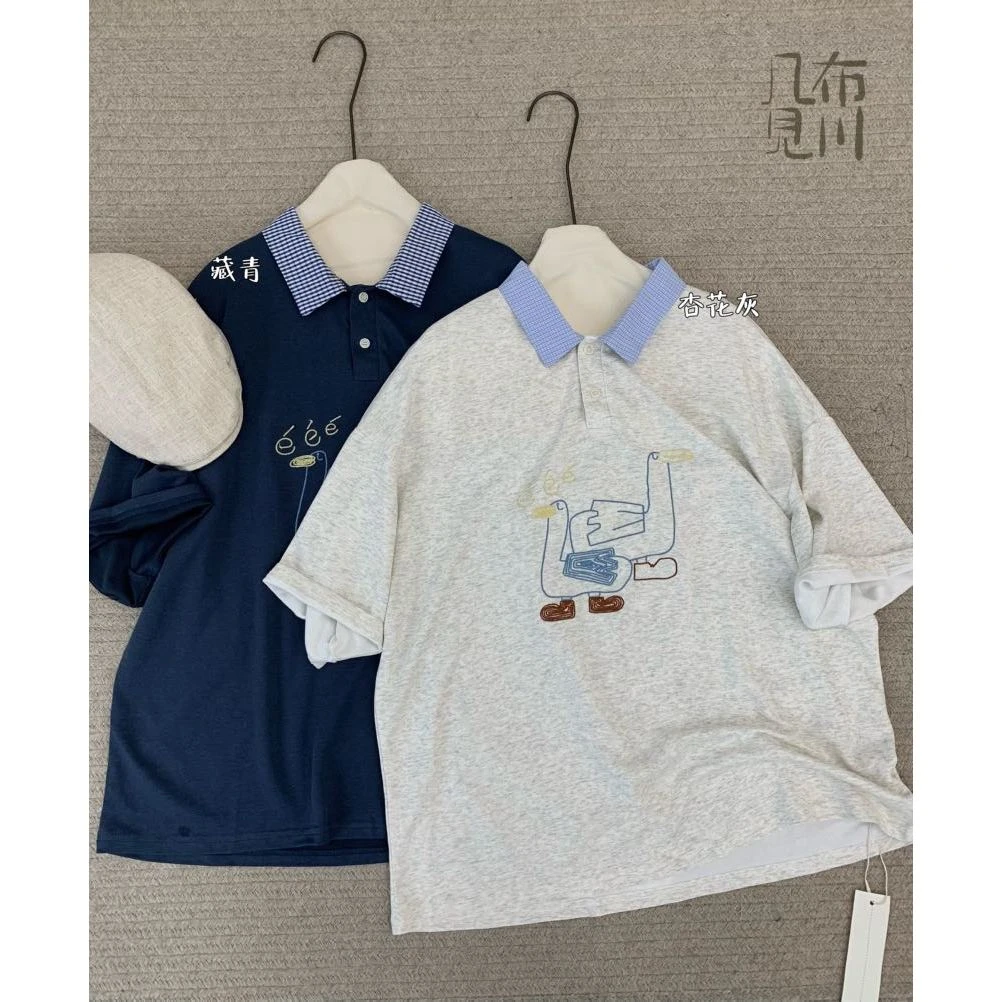 叨叨推荐款 JBJC#825316#刺绣翻领T恤 X