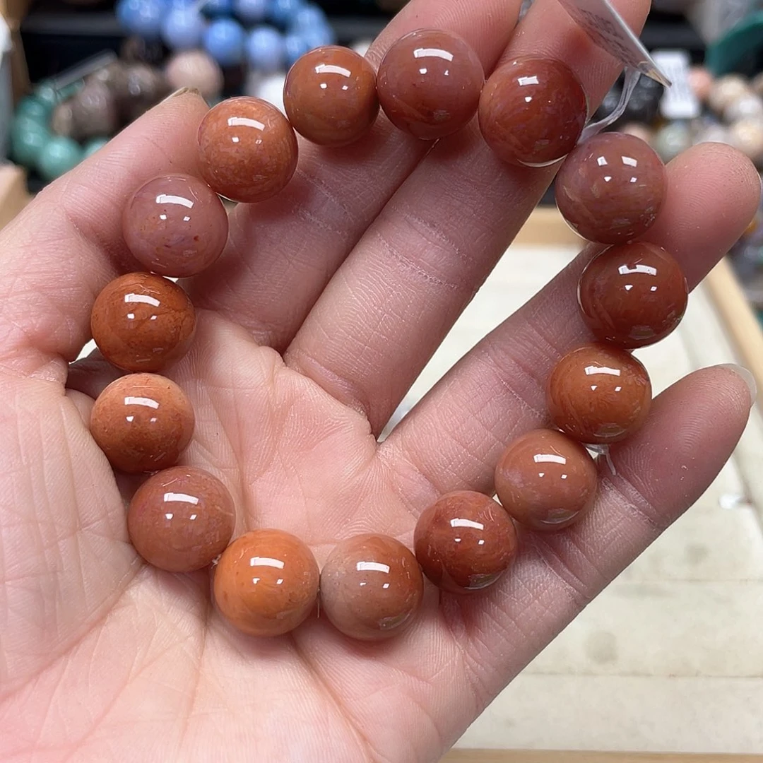 硅化珊瑚（珊瑚玉）手链未镶嵌我***3499