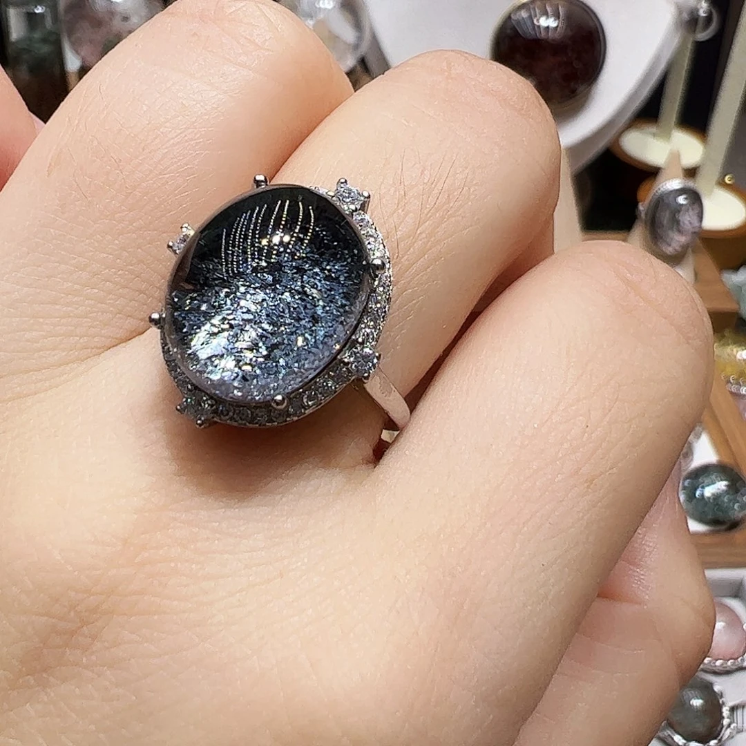 扰***.水晶银S925镶嵌珠宝半成品