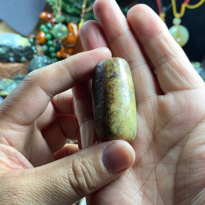 岫岩河磨玉（透闪石质玉）未镶嵌吊坠(赠链)清*