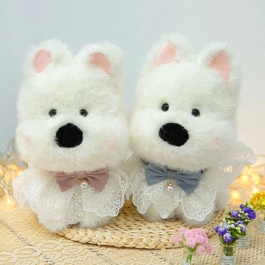 西高地毛绒公仔呆萌狗狗