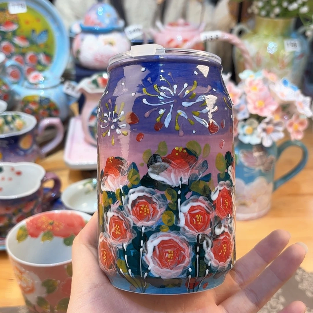 景德镇手绘高温釉下彩陶瓷茶具