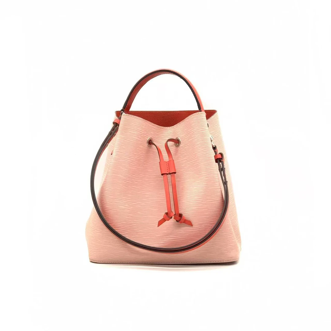 99新 LouisVuitton/路易威登 粉色水波纹水桶包