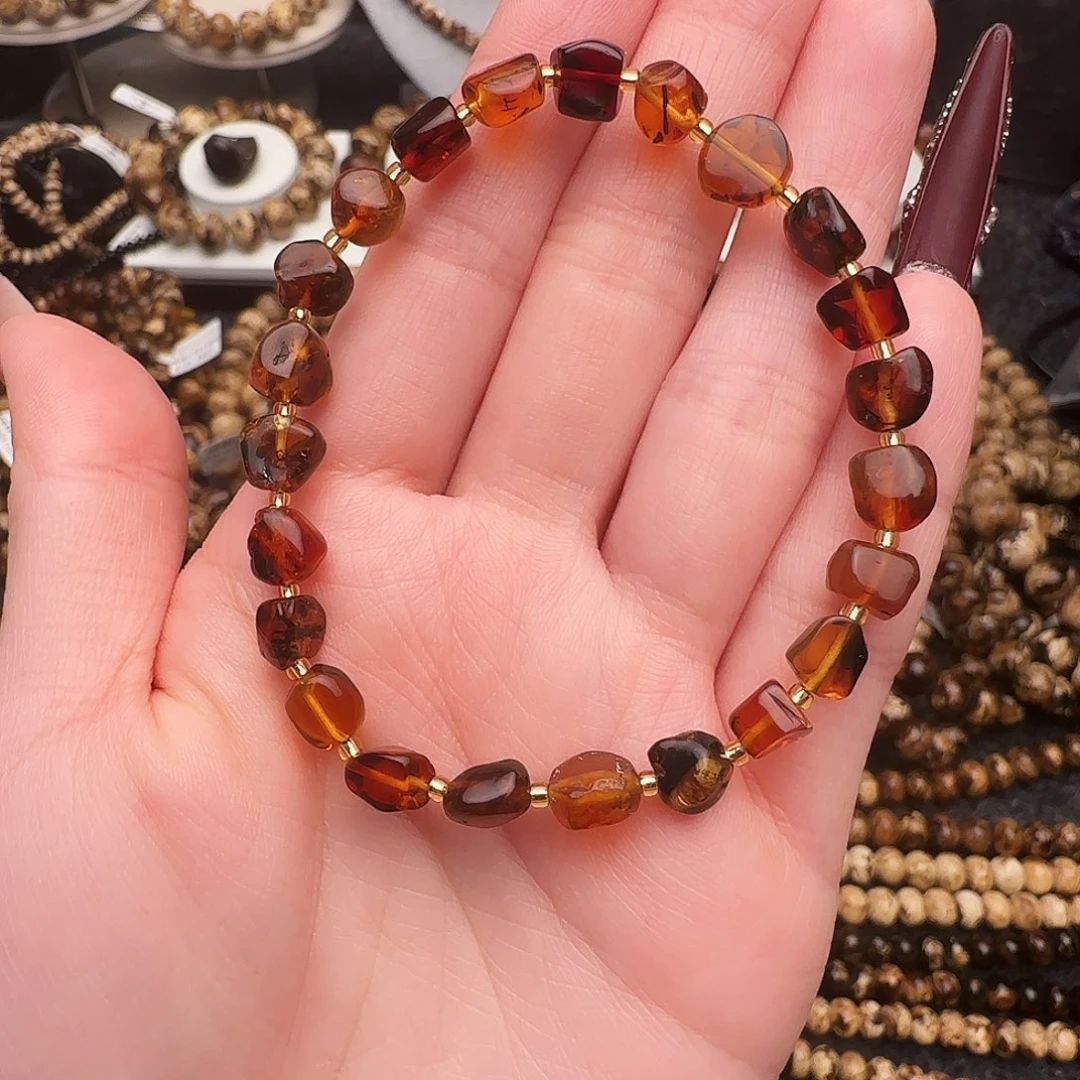 琥珀未镶嵌手链抚顺琥珀