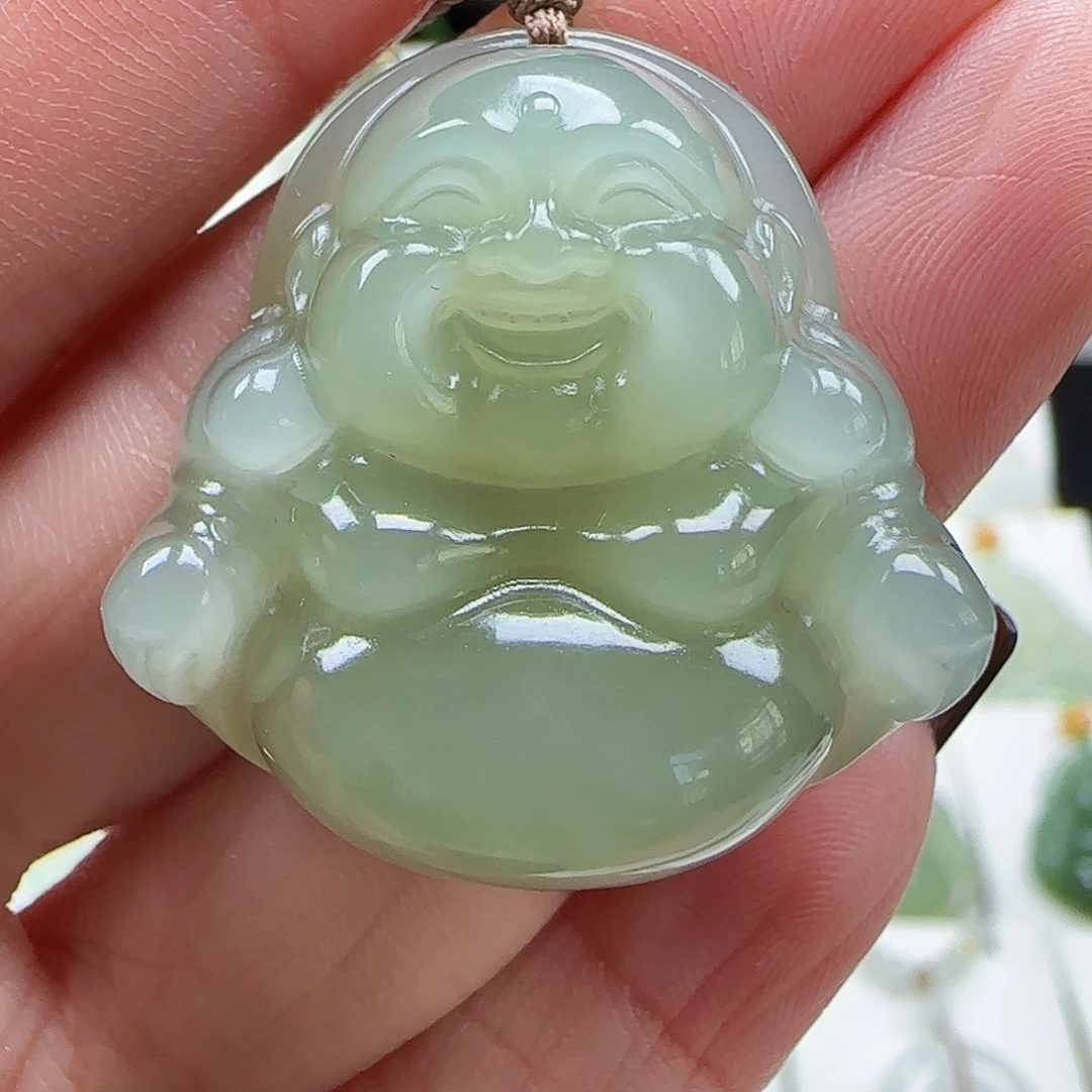 和田玉未镶嵌吊坠(赠链)