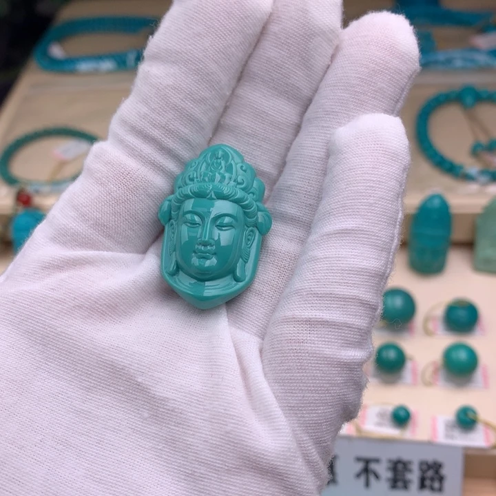 未镶嵌绿松石珠宝奇石