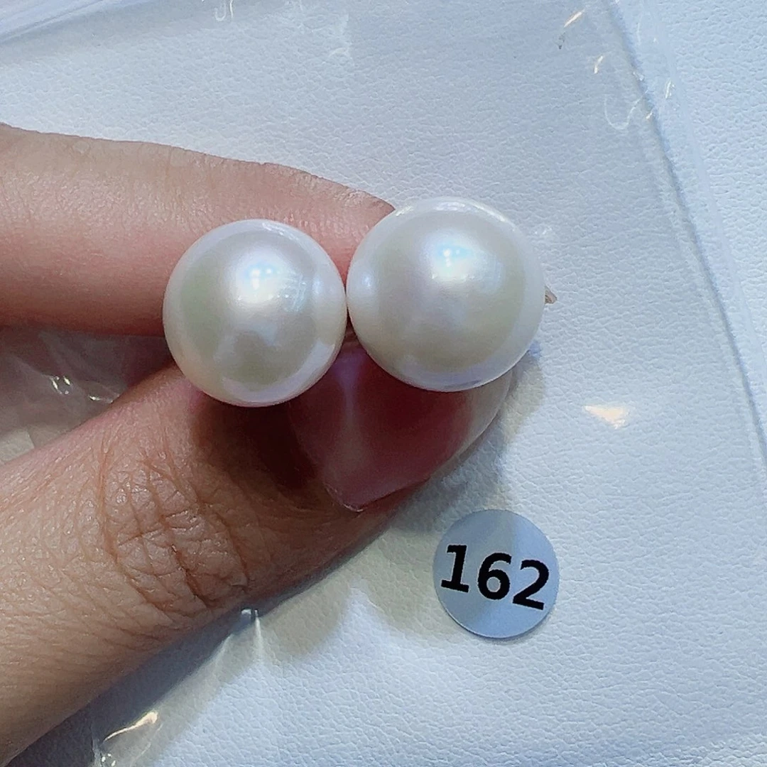 淡水珍珠耳饰银S925镶嵌