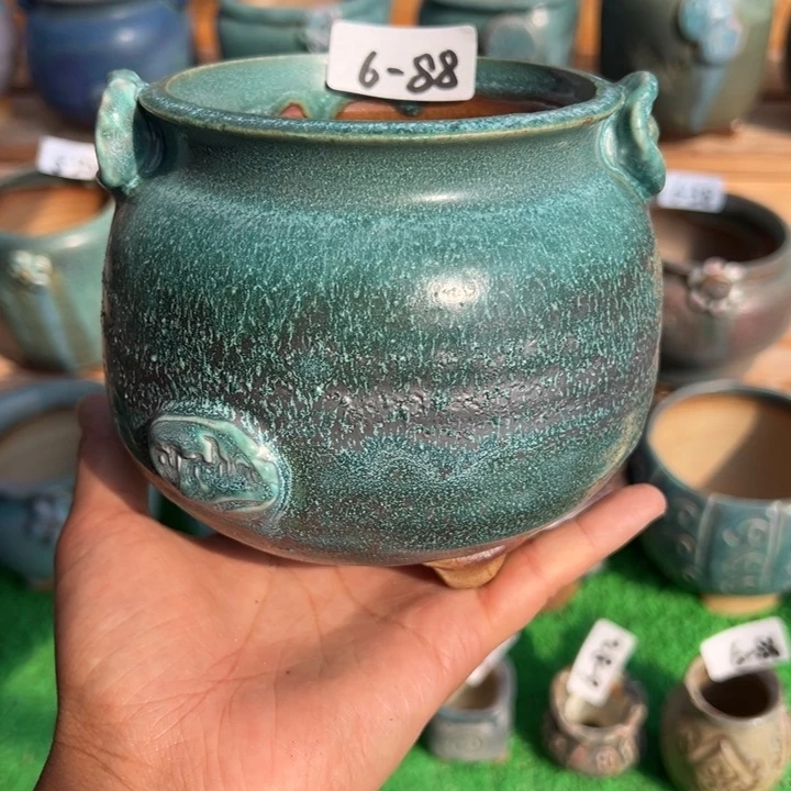 陶瓷6-88花盆小鹿园艺