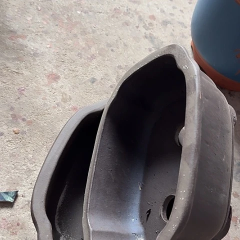 紫砂宜兴紫砂花盆24+24海棠