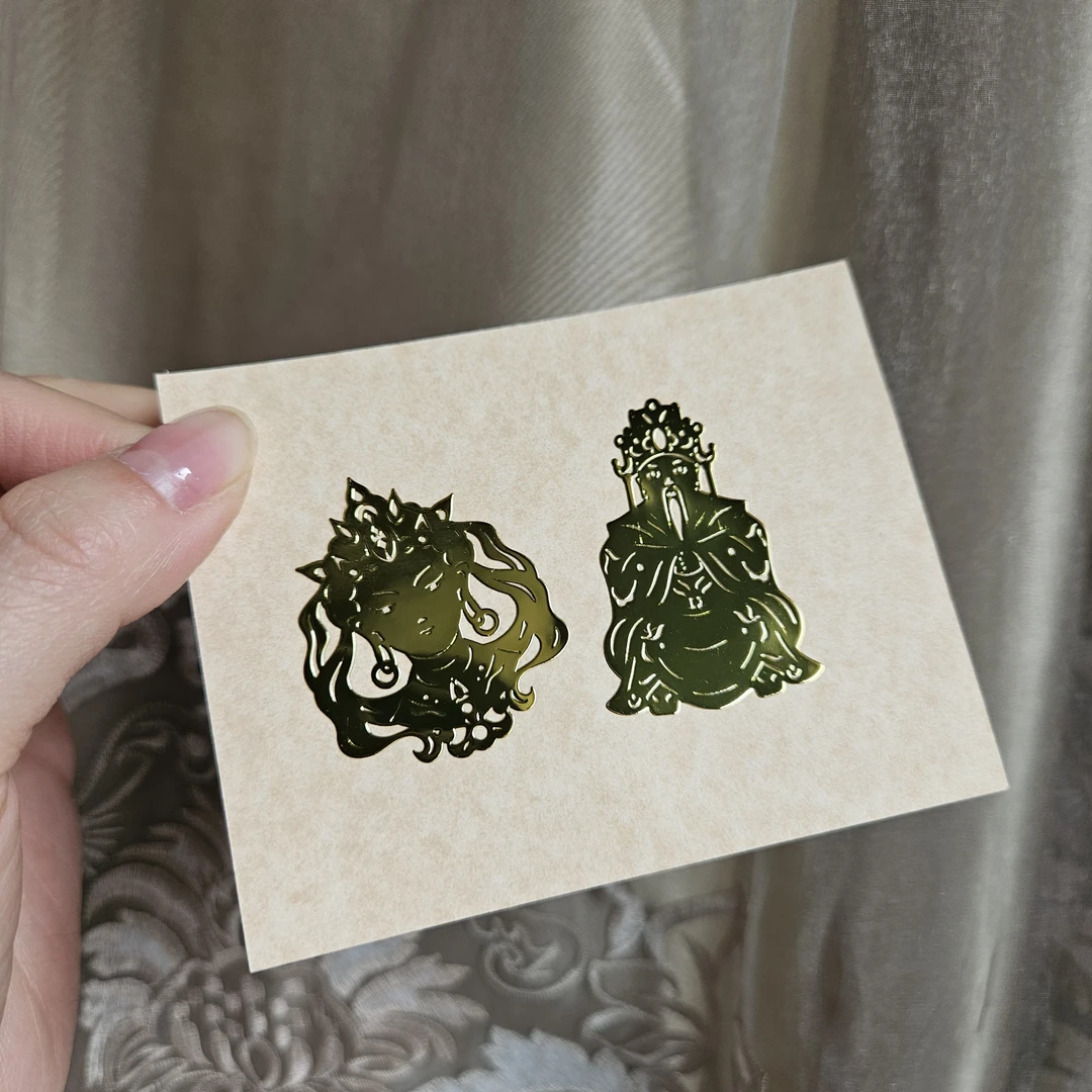 五台五爷文殊2张贴画