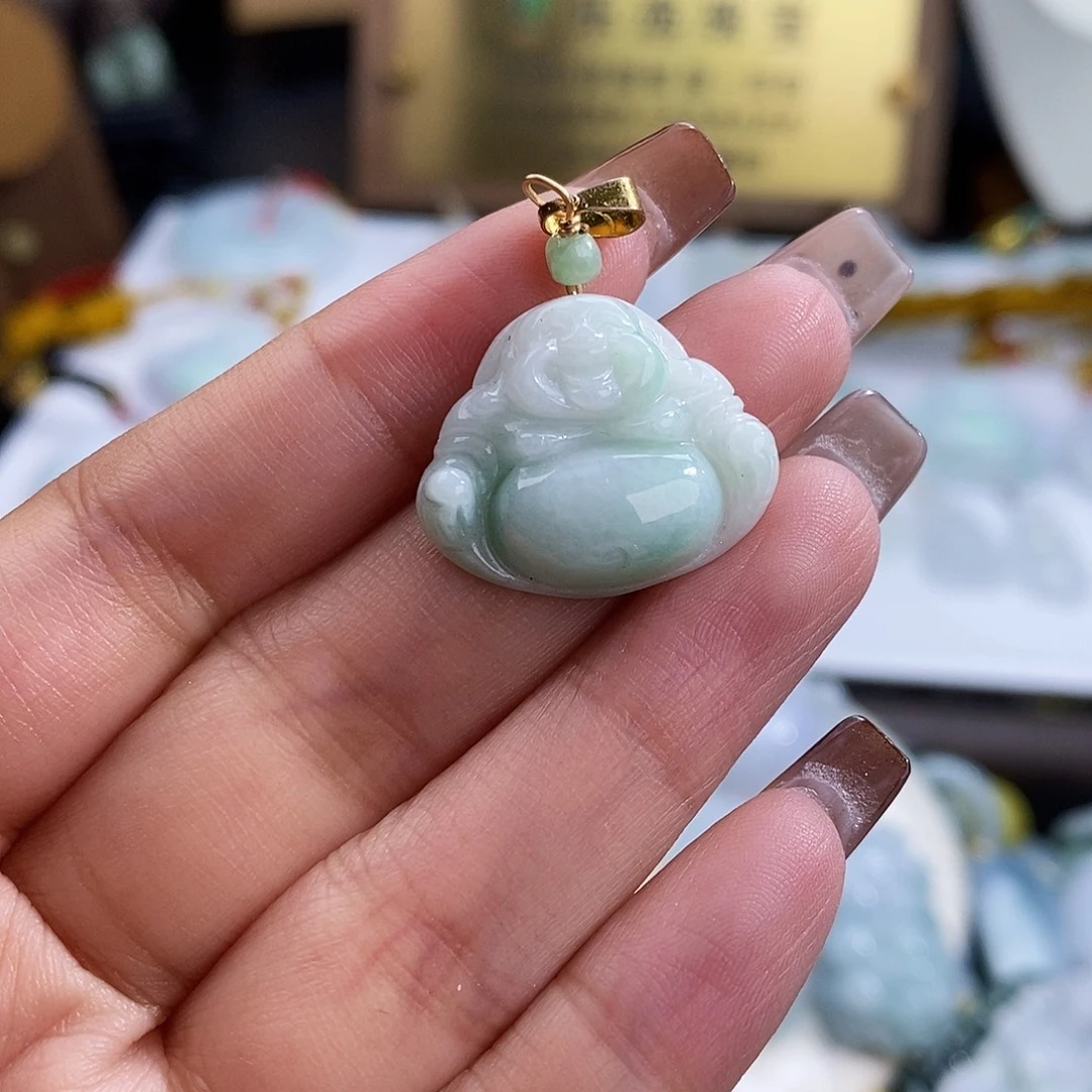 翡翠未镶嵌颈饰4719