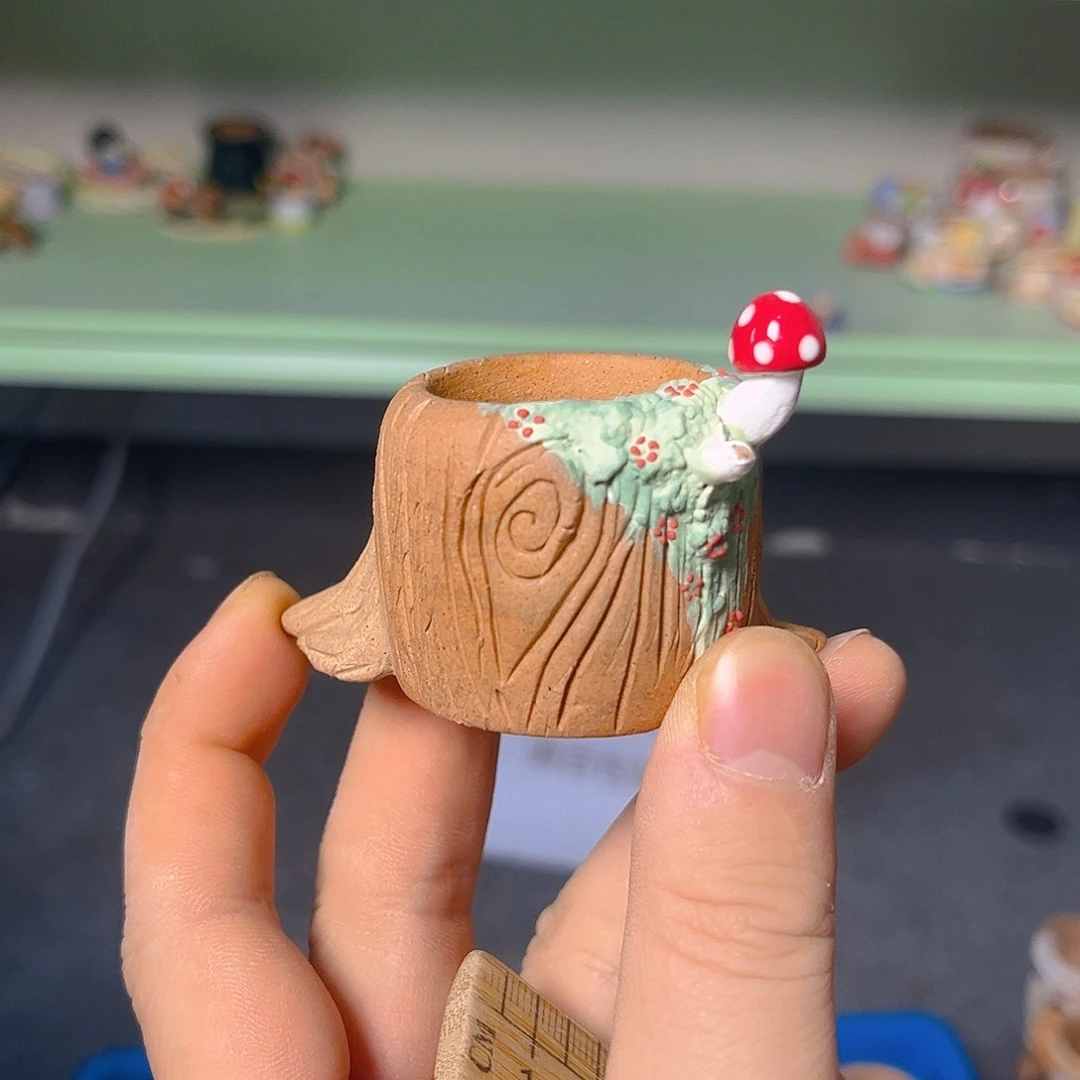 红陶老梧家瑕疵多肉花盆