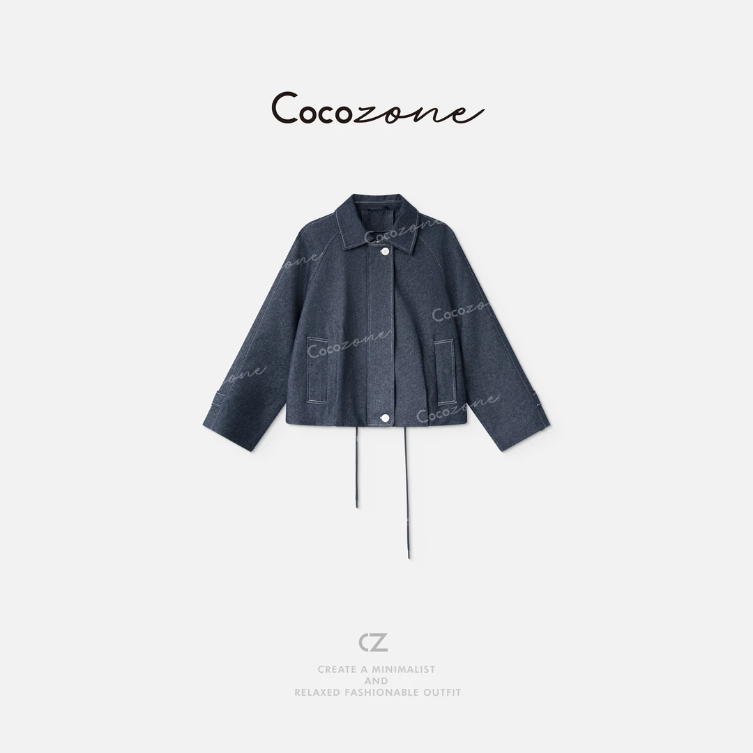 COCO ZONE 刘一一“布森外套”斜纹肌理品质感外套 CD2A1756