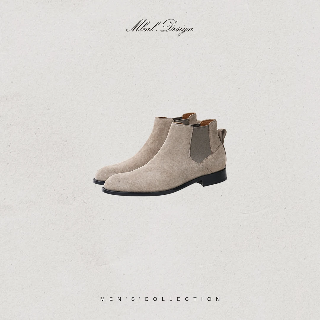 MBNL-F「Chelsea」秦磊男装牛反绒足弓支撑切尔西靴LL-WXZ9038