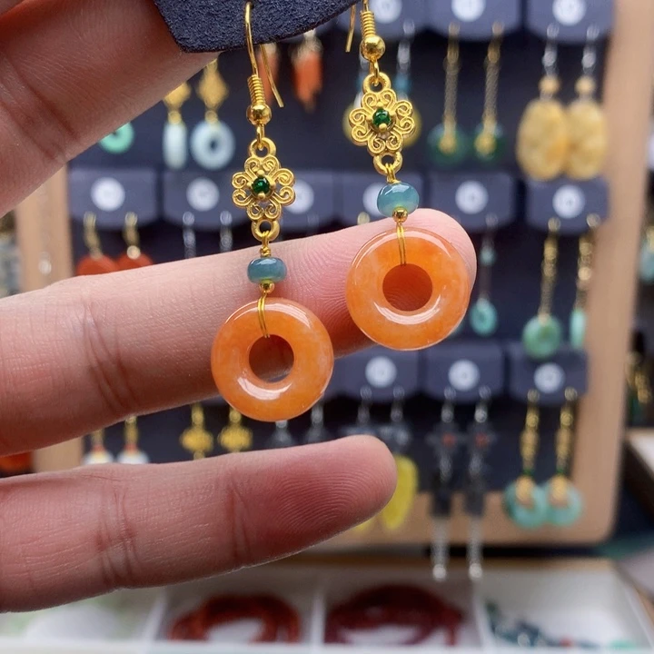 未镶嵌翡翠耳饰耳饰