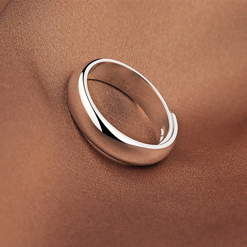 JZ23简约素圈光面活口可调节时尚