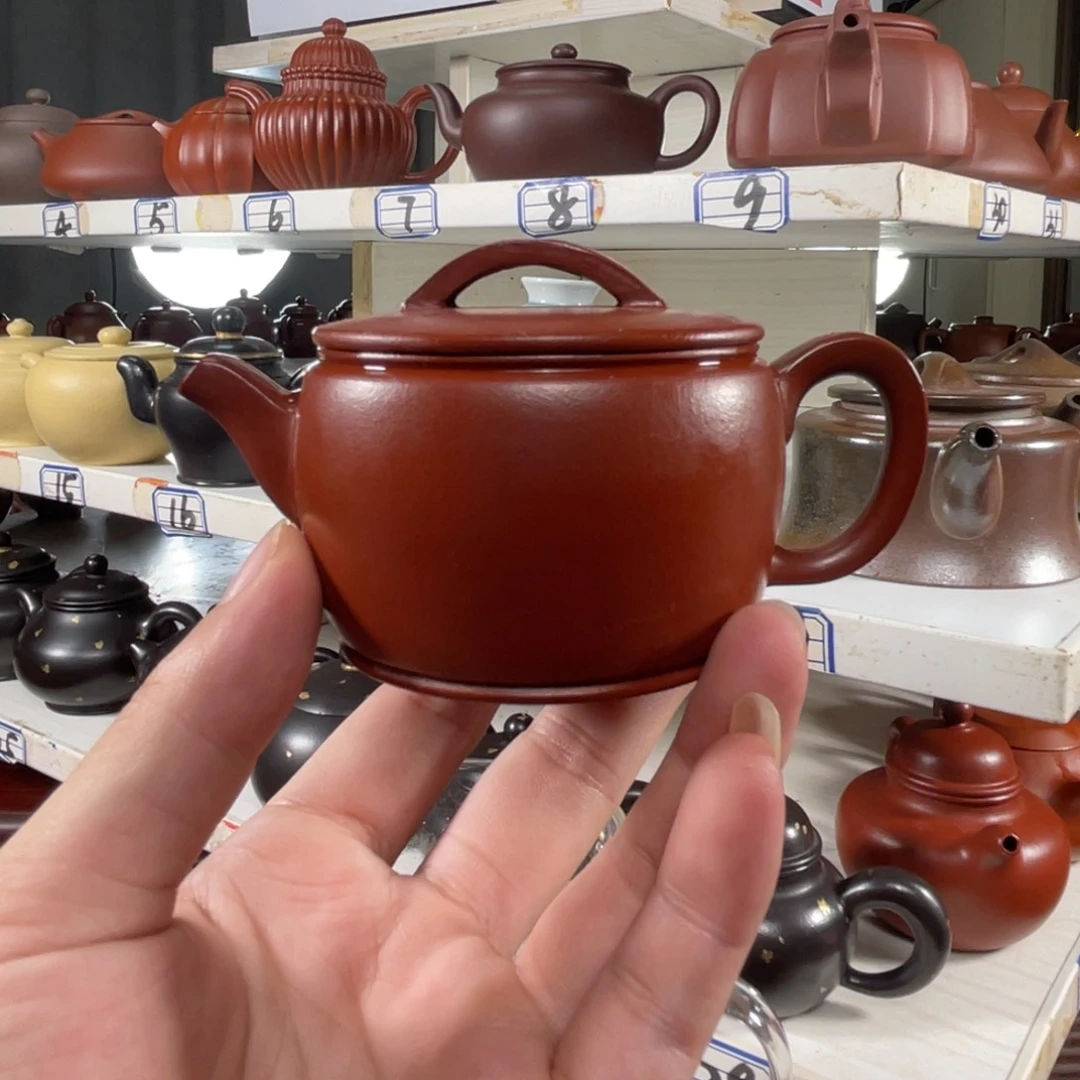 茶壶紫砂小煤窑朱泥半手工130毫升