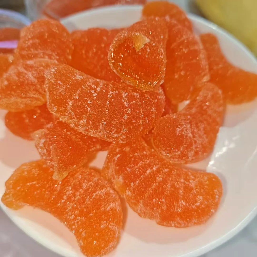 卖萌大叔橘子味芒果味玉米味软糖 500g好吃又好玩的糖果