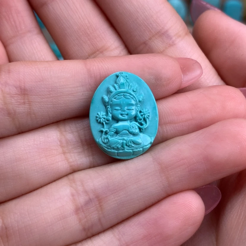 【闪购商品】绿松石雕刻未镶嵌