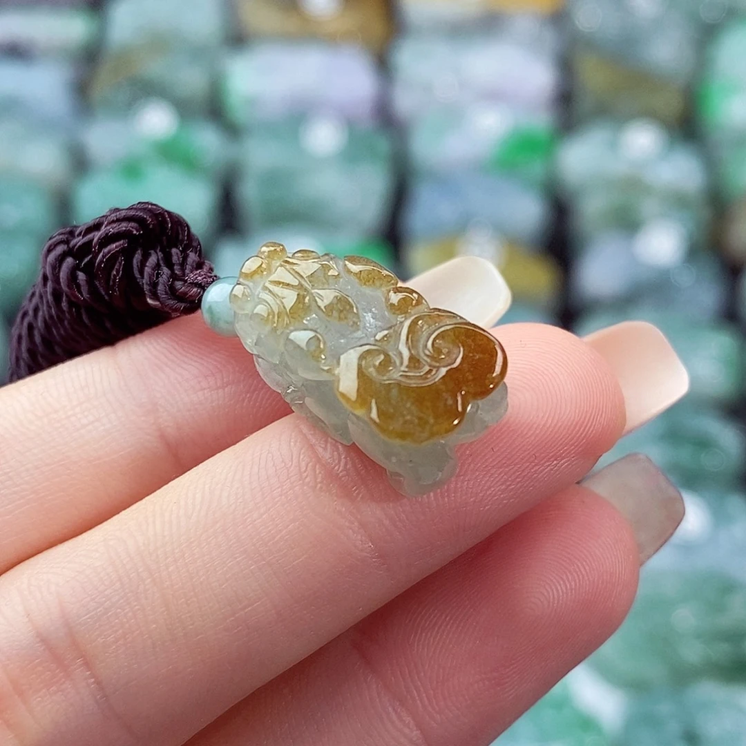 颈饰未镶嵌翡翠南**双天然