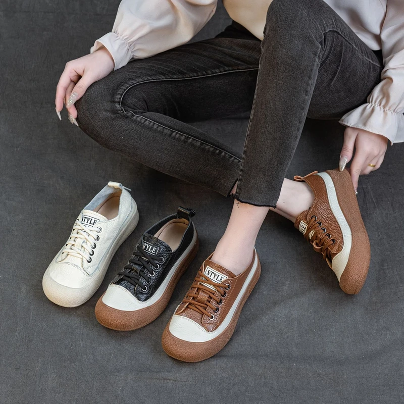 万达撤柜2025年头层牛皮新款百搭的软底软面小白鞋运动女鞋透气鞋