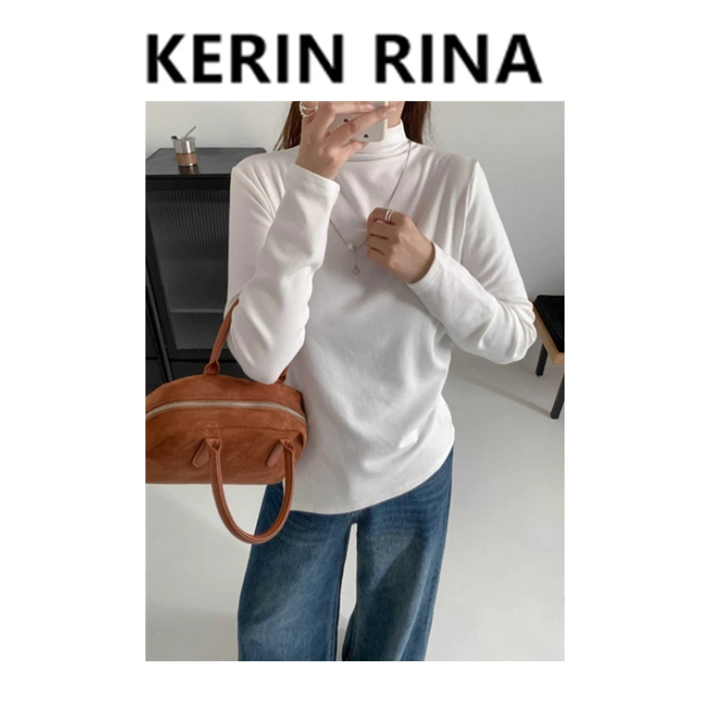 Kerin{伴}--秋冬新款半高领长袖打底衫