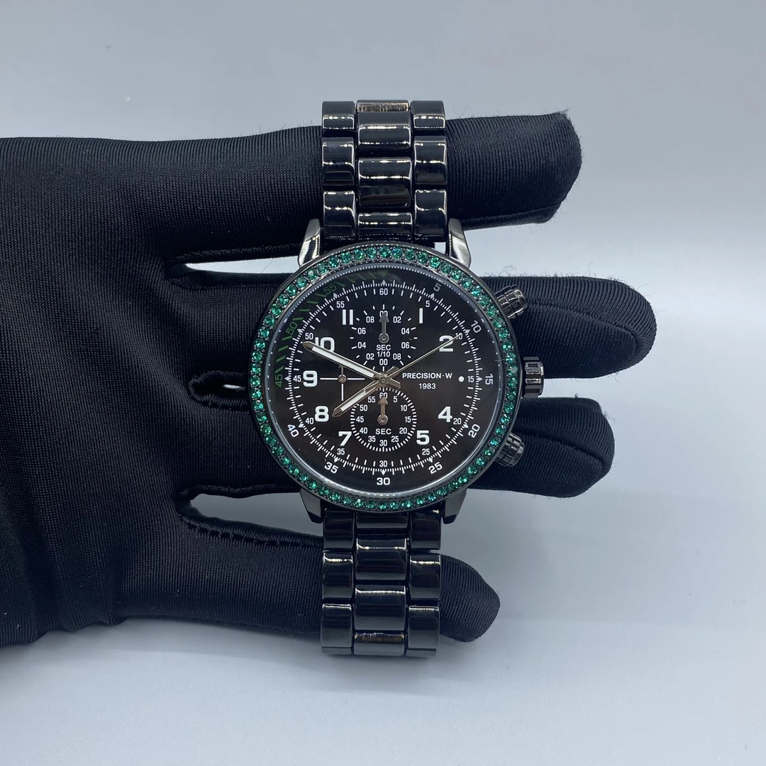 【欧洲潮牌】Precision.w高端男表,实钢表带,进口机芯,非常有份量