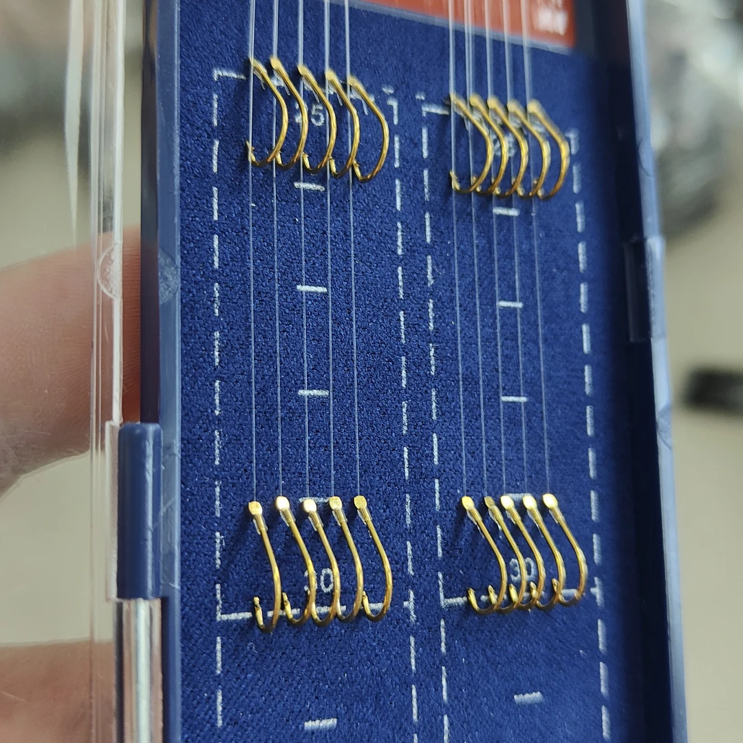 〔拍一发三到手30付〕高端金海夕带刺手绑子线双钩