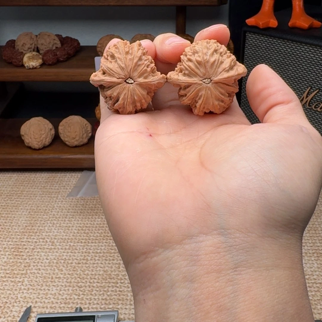 文玩核桃把件4010磨盘