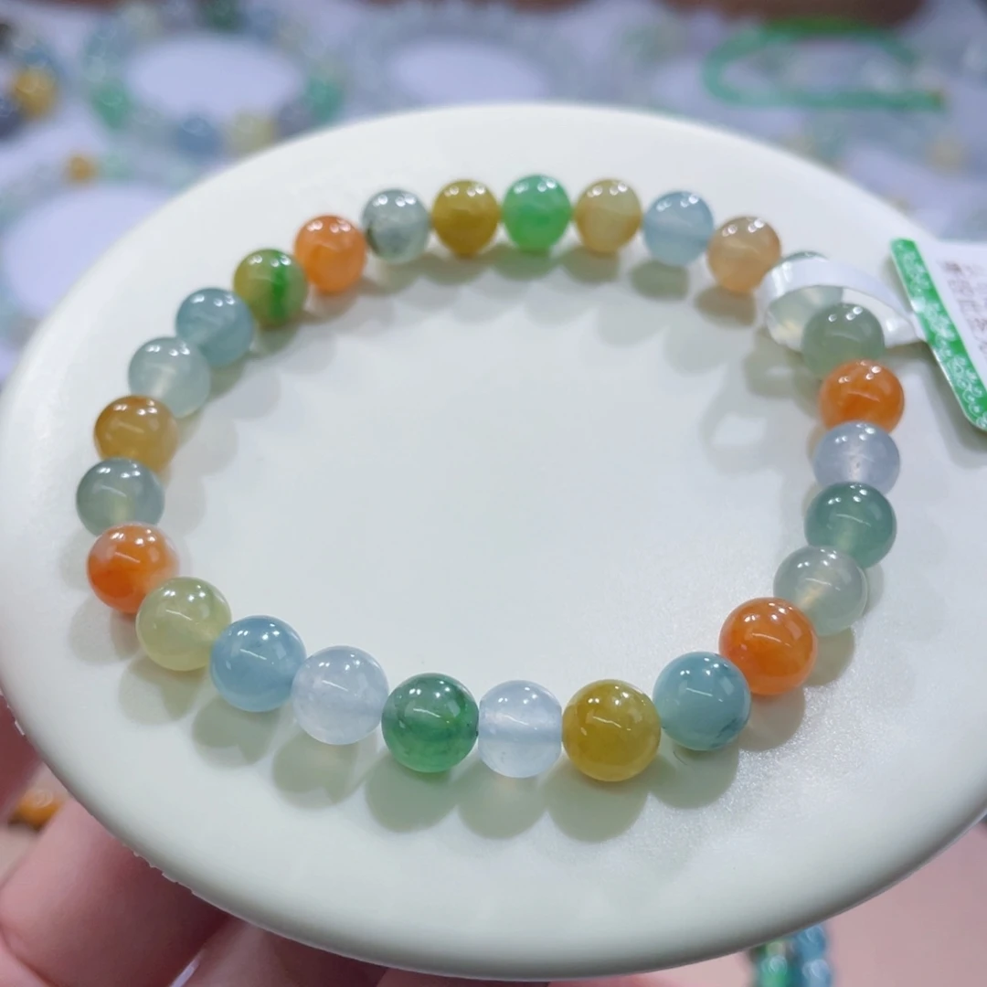 未镶嵌手链翡翠糖果卡6+