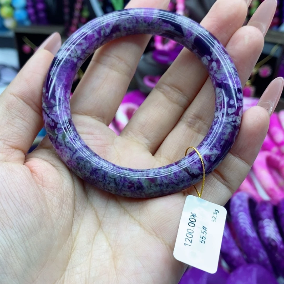 珐琅非金属19905主播推荐泥地紫樱花美人条55-56圈口