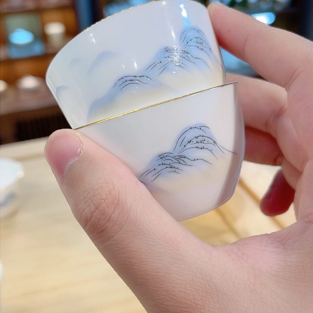 杯羊脂玉瓷羊脂玉瓷