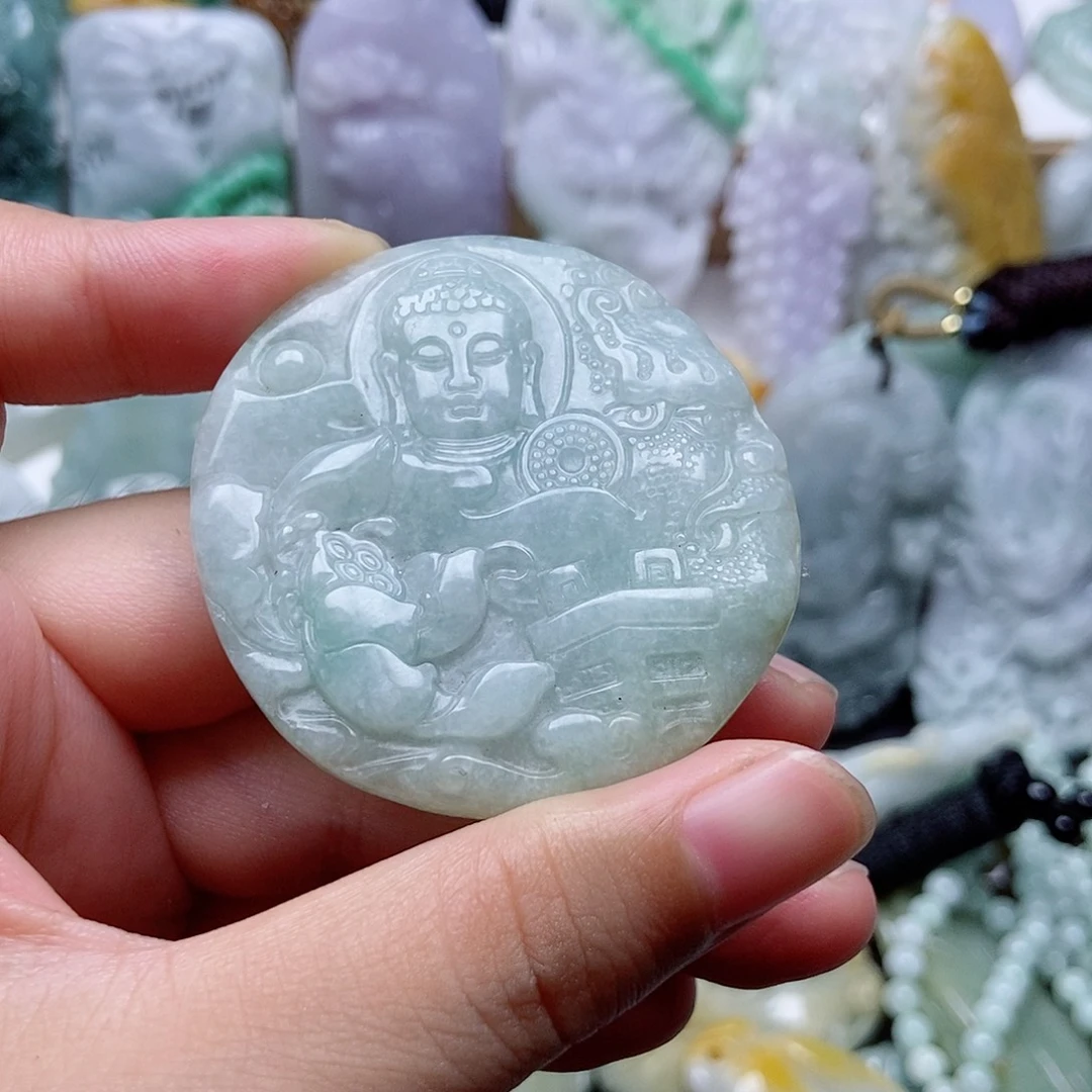 翡翠未镶嵌颈饰翡翠