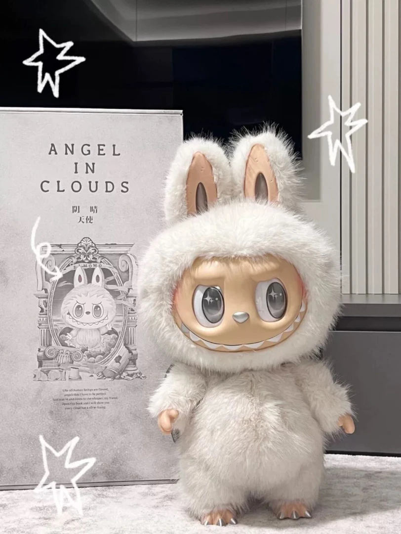 zimomo大天使lalabubu改娃大首领58CM盲盒手办公仔搪胶毛绒摆件