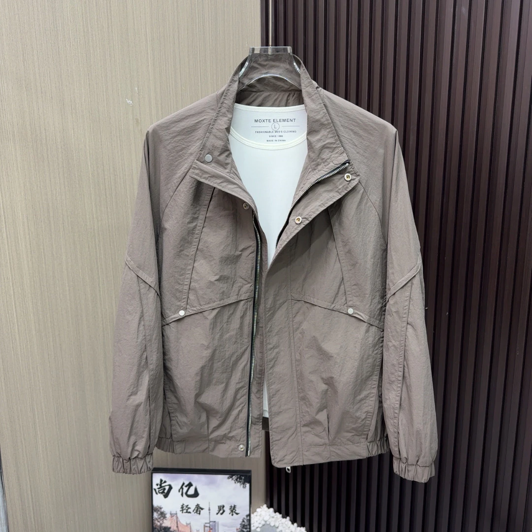 尚亿182春季新款潮流时尚男士气质痞帅夹克外套百搭高级感外套